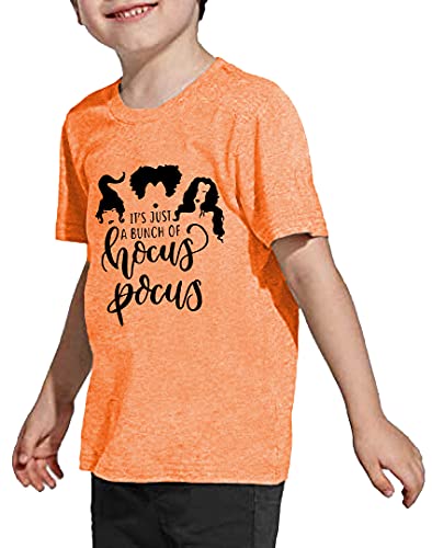 LAZYCHILD It's Just A Bunch of Hocus Pocus Halloween T Shirt Toddler Boys Girls Sanderson Sister Graphic Tee Shirts4