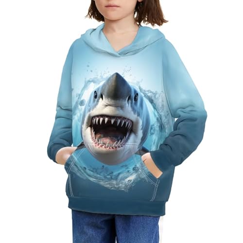 Xhuibop Kids Hoodies for Boys Girls Hoodie Sweatshirts with Drawstring Pullover Hooded 6-16 Size