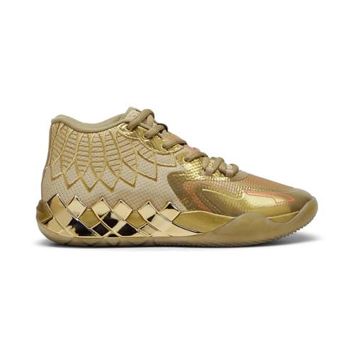 Puma Mens Mb.01 Golden Child Lace Up Basketball Sneakers Shoes Court - Gold - Size 10 M2