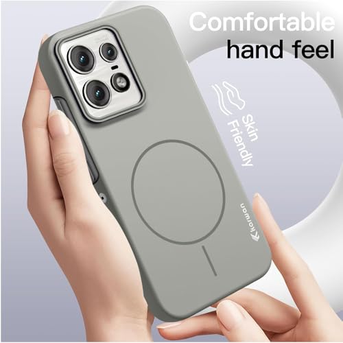 Image of KARWAN️Magnetic Ultra Slim-Fit Back Case Cover for Motorola Moto Edge 50 Pro |Hard PC Case Cover| Ultra-Thin & Light Weight with [Ultra Premium Feel] Case for Motorola Moto Edge 50 Pro(6.7 inch)(Grey)