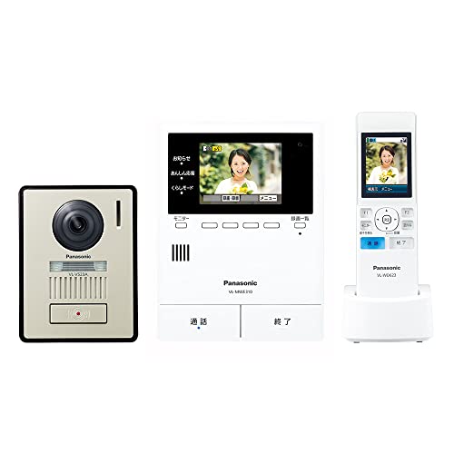 パナソニック テレビドアホン 宅配ボックス連携 COMBO COMBO-LIGHT あんしん応答機能 火災報知器連動 モニター 3.5型カラー液晶 玄関子機 露出型 LEDライト ワイヤレスモニター子機 約2.2型カラー液晶 VL-SWE310KLA