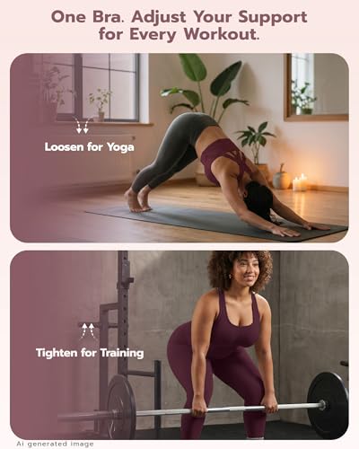 Image of FITTIN Adjustable Sports Bra for Large-Bust: Adjust Support for Workout | No More Settling Dial in Your Perfect Fit Full Coverage No Spillage for Gym & Yoga - for C-DDD Cup Plus Size Large Bust Women