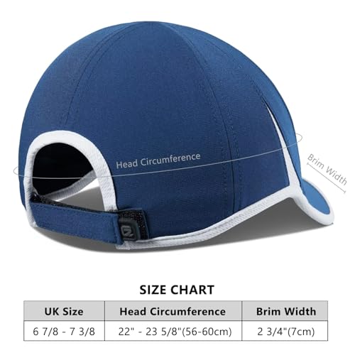 GADIEMKENSD Performance Running Hat, Stretchy Fabric with Vented Mesh Cap for Outdoor Workouts - Afbeelding 6