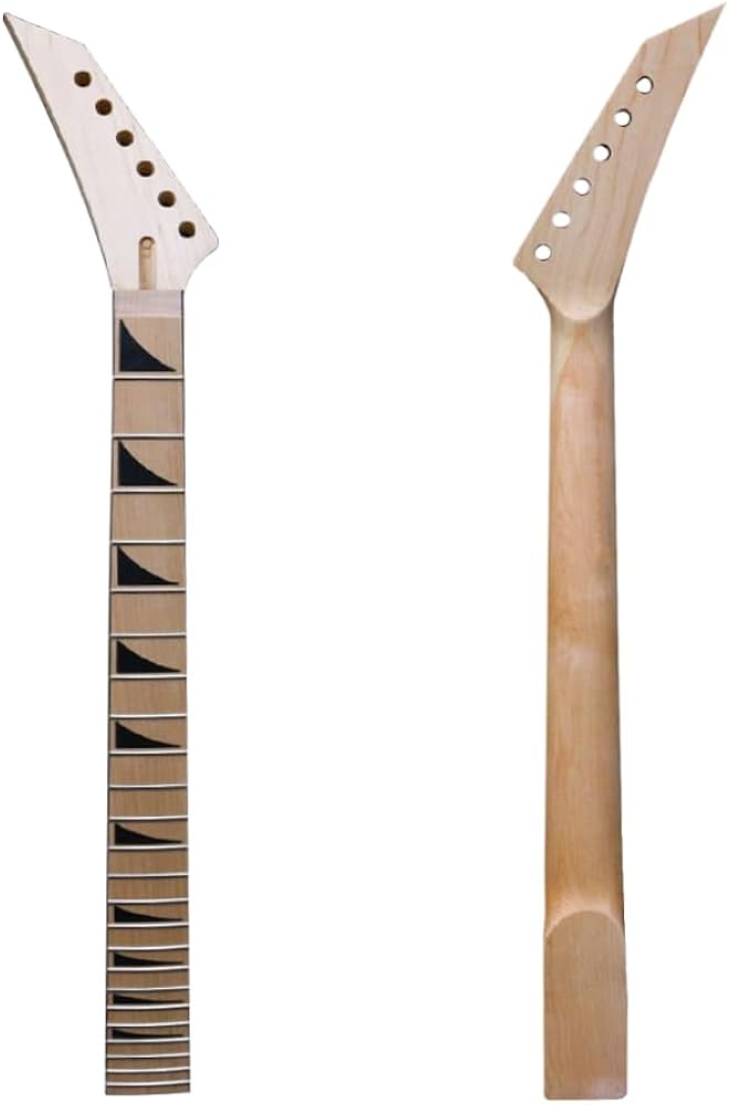 Amazon | ギターネック 24フレット 25.5インチ メープル フレット
