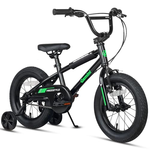AVASTA 12 Zoll Kinderfahrrad BMX-Stil Fahrrad mit Stützrädern...