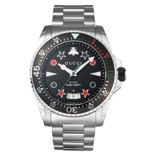 [GUCCI(グッチ)] メンズ 腕時計 DIVE ダイブ ステンレススチール サファイヤガラス クォーツ YA136221 [並行輸入品]