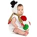Huttam Déguisement Noël Bébé Fille Bonhomme de Neige Tenue Costume Noël Halloween Carnaval Bebe Garçon Vêtements Bébé Fille 0-24 Mois Hiver Grenouillère Peluche Body + Écharpe (12-18 mois, Blanc)