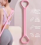 8-Shape Tensioner Stretch, Elastic Bands for Exercise, Portable Home & Office Elastic Training Band, Elastic Bands for Chest Expansion, Yoga, and Home Exercises
