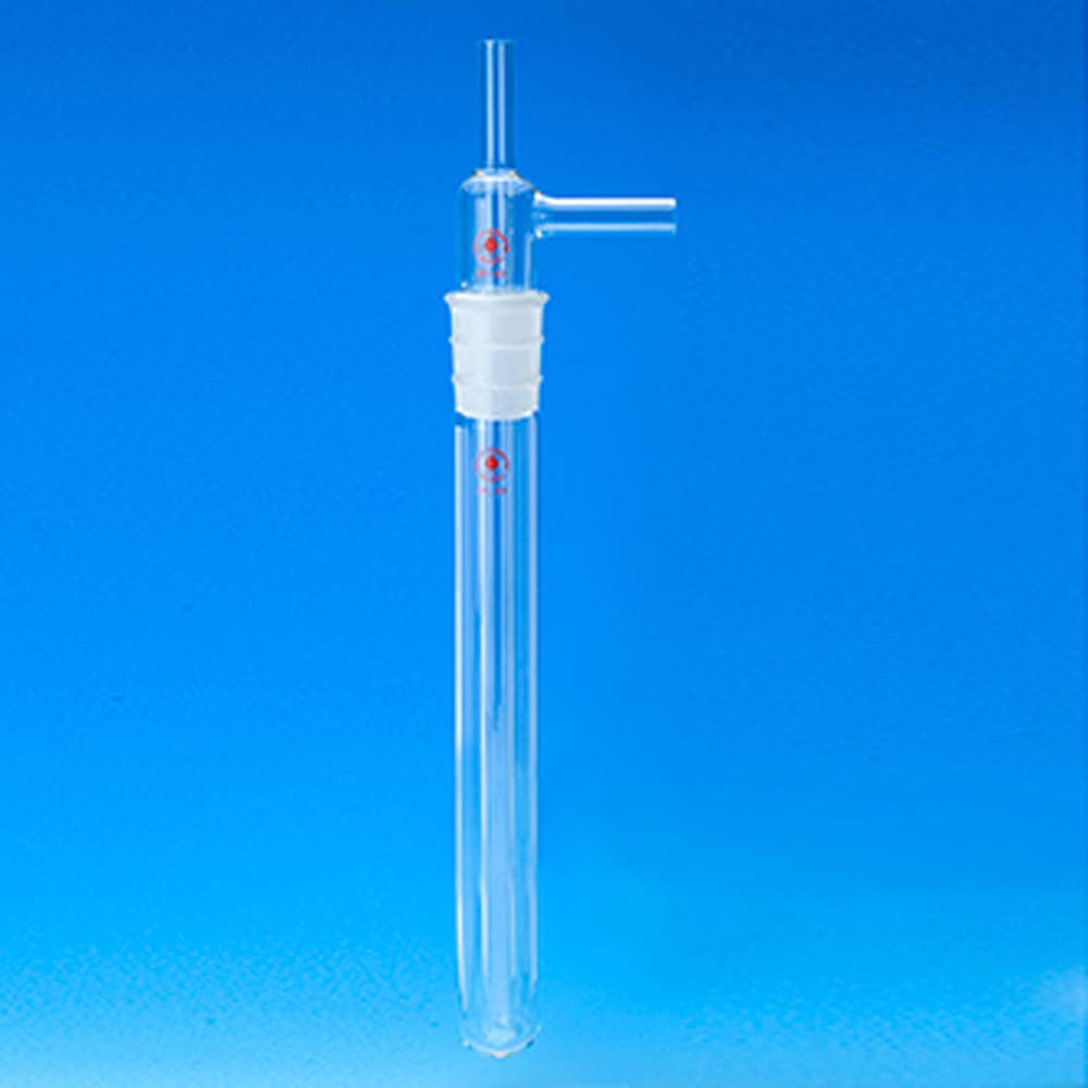 8753-64 Vacuum Trap, Straight Vertical Tube, 55/50 Joint, 60 mm Diameter, 140 mm Length, 25 mm Inner and Side Tube Diameter