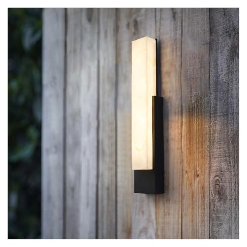 Lampe extérieure design marbre et acier inoxydable de luxe