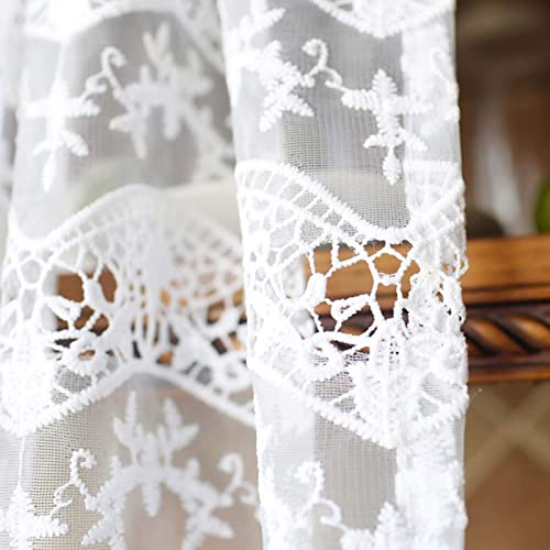 Cortinas de cocina de hilo traslúcido Cortinswhite estilo americano 5