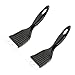 2 Pièces Brosses de Nettoyage Gril Outil de Brosse à Grill Outil de Nettoyage de Barbecue de Bricolage Accessoires pour Barbecue Barbecue en Acier Inoxydable en Métal Brosse À Poils avec Grattoir