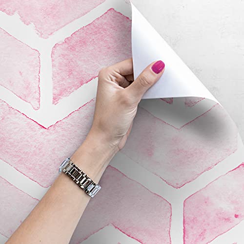 Papier peint meuble sticker mural anti-bulle chevron pastel pour changer de déco sans effort - 4