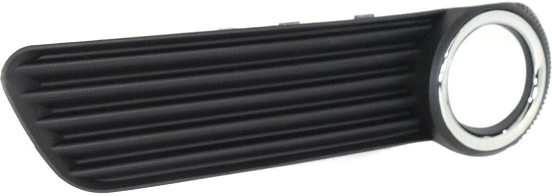 DAT AUTO PARTS Front Right Passenger Side Bumper Insert Fog Light Cover Trim Replacement for 2008-2010 Toyota Avalon Black Smooth W/Silver Ring TO1039140 5203007020…