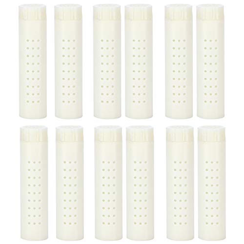 Cajas Para Reinas de Abeja, 12 Piezas Jaulas de Plástico, Protectoras y Duraderas - Material Seguro y Ligero, Ideal para Apicultores y Cría de Abejas