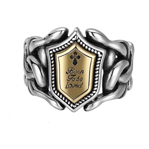 Fashion Frill Silver Ring For Men | Stainless Steel Rings for Men...