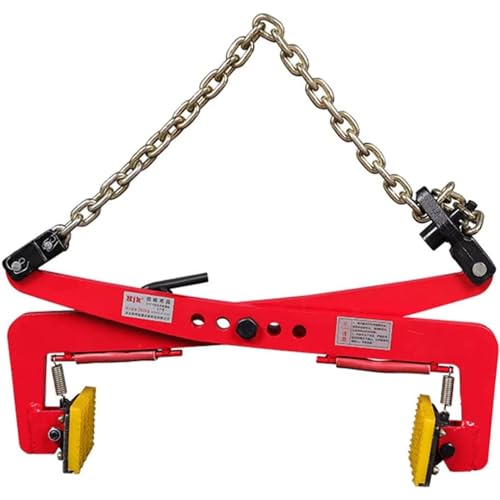 FENOKD Thicken Marble Steel Plate Clamp Heavy Duty Lifting Clamp with Anti-Slip Rubber Pad, Adjustable Opening, for Lifting and Transporting Stone (D)