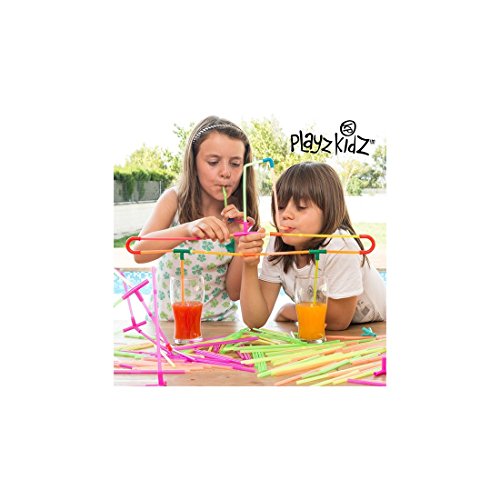 Hasëndad Playz Kidz Juego de Pajitas para Beber, Multicolor, 27 x 4 x 21 cm