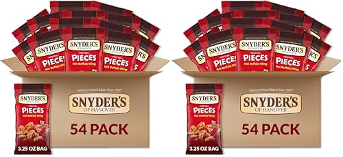 Image of Snyder's of Hanover Pretzel Pieces, Hot Buffalo Wing, 3.25 Ounce, (Pack of 12)