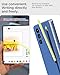 Miimall for Samsung Galaxy Z Fold 7 Case with Stylus and S Pen Holder, Slim Durable Galaxy ZFold 7 Case with Built in Screen Protector, Wireless Charging Compatible, Sky Blue