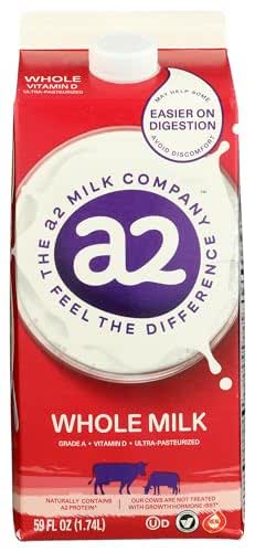 A2 Milk, Milk Whole, 59 Fl Oz