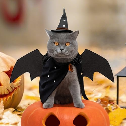 ペット キャット バットウィング | ブラック ウィング キャット 衣装 ハロウィン 仮装,ペット服 コスプレ衣装 小型犬 子犬用 仮装 イベント 祭り用