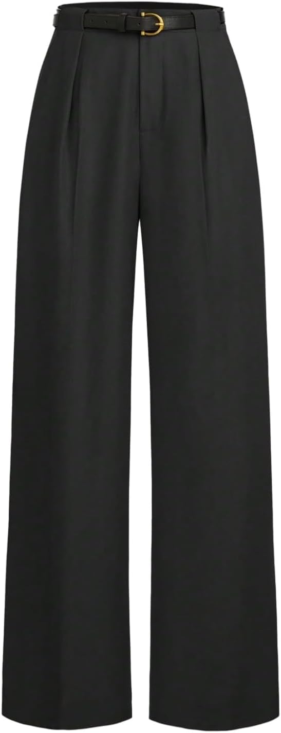Putaowor Dames Chiffon Hoge Elastische Taille Palazzo Dressy Putaowor Dames Chiffon Hoge Elastische Taille Palazzo Dressy
