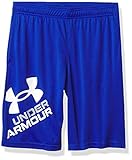 Under Armour Boys' Prototype 2.0 Logo Shorts , Royal Blue (400)/White , Youth Small