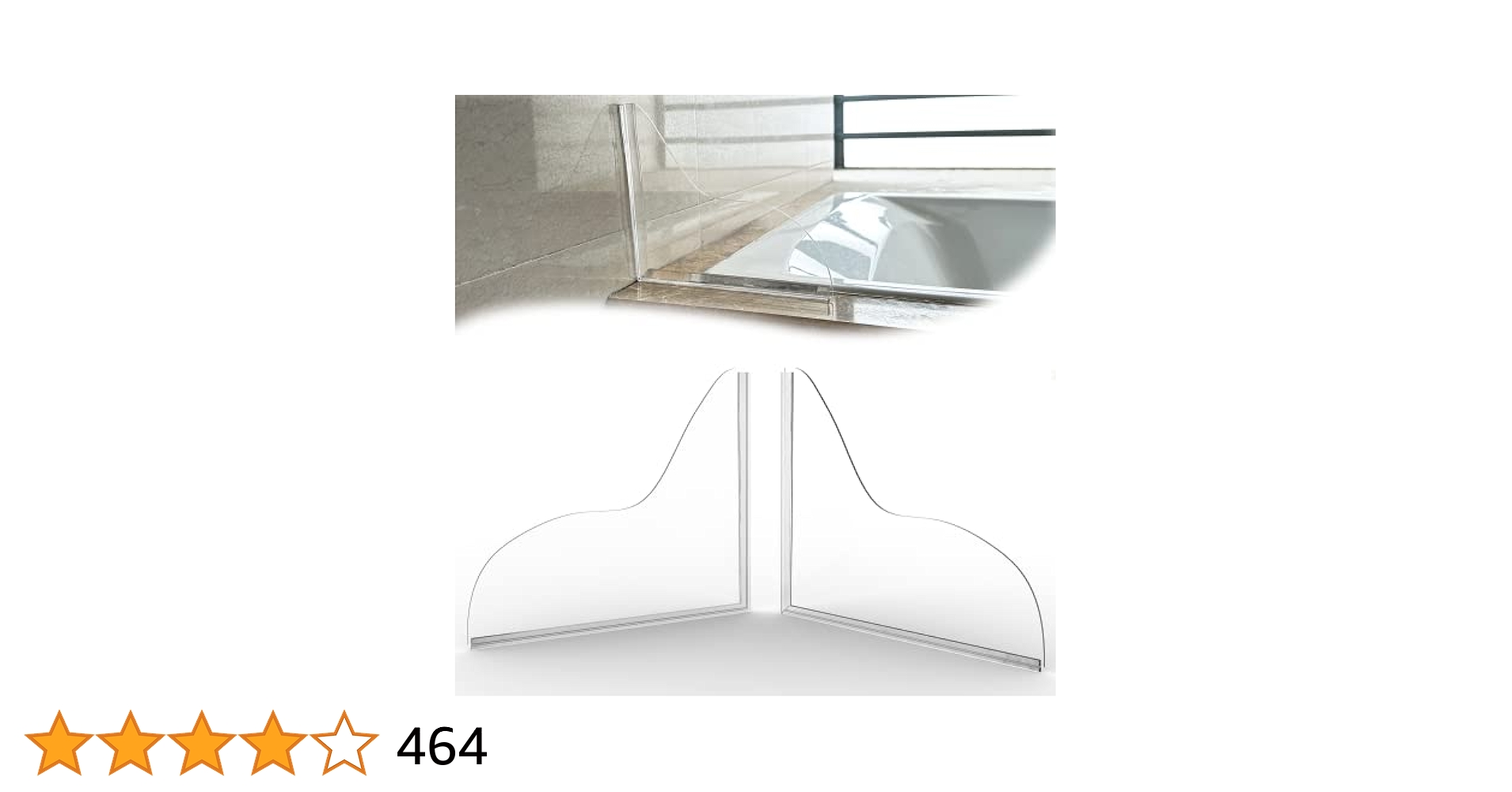 2 Pcs Bathroom Shower Splash Guard For Tub, Bathtub Water Guards, Shower Water Guard For Bathtub Shower Guards Removable, Bathtub Water Splash Guards Corner Guards To Keep Water In Shower Bath