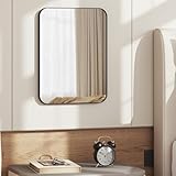 FACILE À INSTALLER : Il y a 4 trous métalliques à l'arrière pour suspendre le miroir. Nous offrons des vis, des chevilles à expansion et un manuel détaillé et illustré pour rendre l'installation simple et rapide