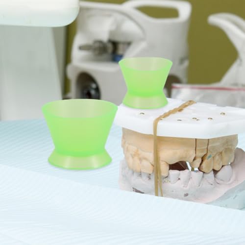 Set de 4 Tazones de Mezcla de Silicona Flexibles Verdes miniatura 6
