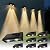 XmnSoly Solar Wall Lights Outdoor 3000K Warm White Solar DownLights Outdoor Waterproof LED Dusk to Dawn for House Number, Pathway, Backyard, Patio, Address Sign (8 Pack, Downlight)