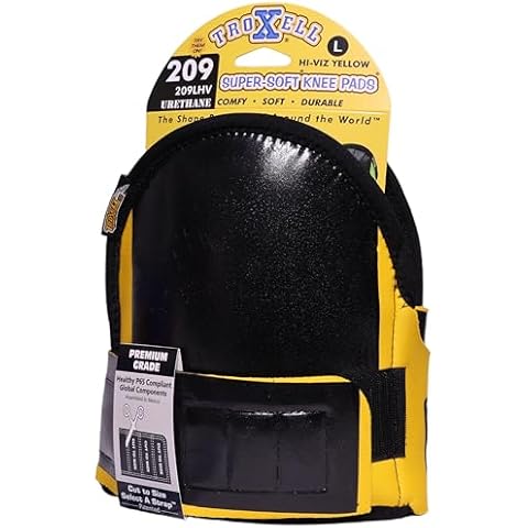 TROXELL USA SuperSoft Knee Pads Hi-Viz Yellow - (Large Size/Bagged in pairs) Cover