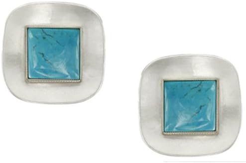 Silver and Turquoise Clip on Earring