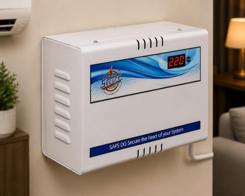 Image of Voltage Stabilizer for 1.5 Ton Inverter /Split AC | 110V-300V Double Boost | 16A Heavy Duty Metal Body | Digital Display | Voltage Cut-Off