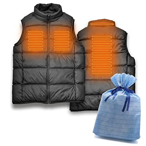電熱ベスト ヒートベスト 洗える 動きやすい レディース メンズ ビジネス 軽量 2022 業務用 ライトダウン 薄手 Vネック ハイネック インナー )
