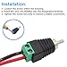 California JOS RCA Cable Audio Adapter, Phono RCA Male Plug to AV Screw Terminal Audio/Video Speaker Wire connectors Solderless Adapter(RCA Male-2pack)