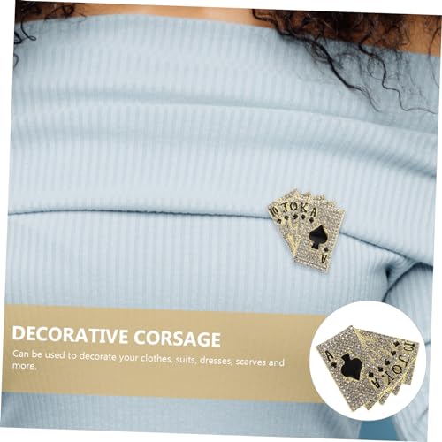 Broche de corsage unisex con diseño incrustado accesorio de moda elegante para solapa 6