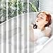 UFRIDAY Clear Shower Curtain , Extra Long Shower Curtain Liner 72x78 Inch ,Bathroom Curtain Waterproof with 5 Magnets Bottom, for Home and Hotel,PEVA