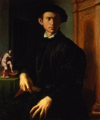 Portrait d'un jeune homme par Agnolo Bronzino pour déco de chambre raffinée