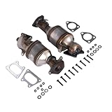 Catalytic Converter Set Replacement for Honda Ridgeline Accord Pilot Odyssey Acura MDX 3.0L 3.2L 3.5L 3.7L 16450 16451 641355 641356 40656 40657 Weonefit