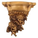 Generisch Vintage-Kerzenwandleuchter – Goldene Engel-Wandkerzenhalter