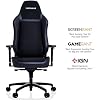 كرسي Vertagear PL6800 مريح للألعاب الكبيرة والطويلة يتميز بأنظمة المقعد ContourMax Lumbar & VertaAir - أسود الكربون