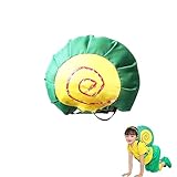 Soft Snail Shell Little Snail Green Shell Cute Performance Props Animal Halloween Cosplay Party Costumes For Girls Women Men (L)