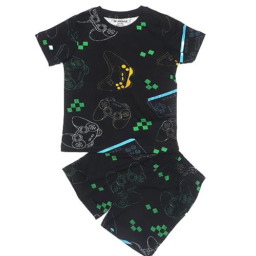 Image of Be Awara Kids Printed Half Sleeves T-shirt & Shorts Clothing Sets, 100% Cotton Soft Unisex Cord Set, Comfortable Wear for Kids With Cool Prints, Everyday Casual Wear for Boys & Girls