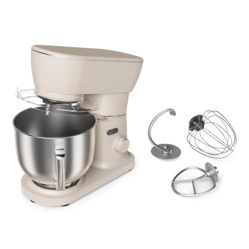 Image of bella STIR 5.3Qt Tilt-Head Stand Mixer, 12-Speed Countertop Mixer, Oatmilk