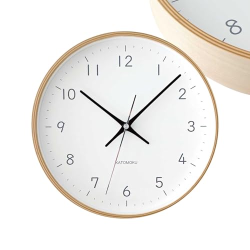 KATOMOKU plywood clock 22 ubN km-121BKRCS |v Abj a25.2cm (SKPdgv)