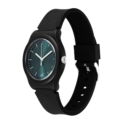 Image of Fastrack Tees Urbanique Quartz Analog Green Dial Silicon Strap Watch for Girls-38037PP23W /NT38037PP23W