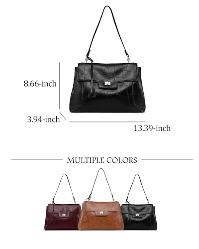 Image of NEWBELLA Small Shoulder Bags for Women - Trendy Underarm Purse & Crossbody Handbag for Daily Commute & Evening