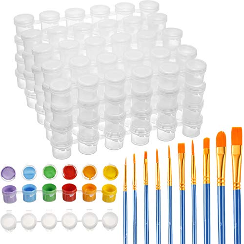 20 Tiras 120 Macetas Vasos de Pintura Vacíos Mini Tiras de Pintura...